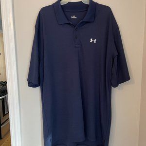 UA Navy Blue Performance Golf Shirt XL